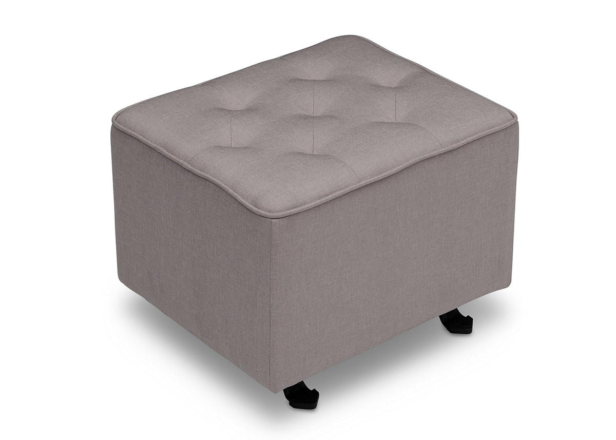 Delta Children Otoman Mecedora Acolchado con Botones Diamond - Color: Gris Francés