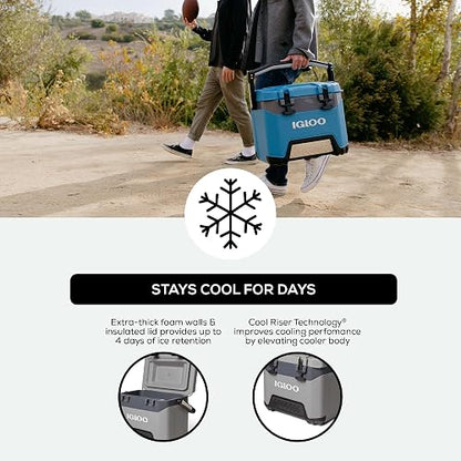 Igloo BMX - Enfriador de 25 Cuartos con tecnología Cool Riser