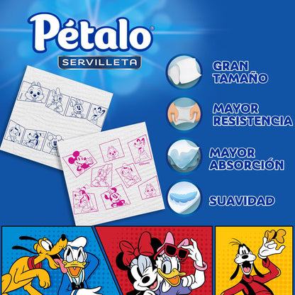 Pétalo Servilleta, EDICIÓN ESPECIAL, Pack de 4 bolsas con 450 servilletas C/U