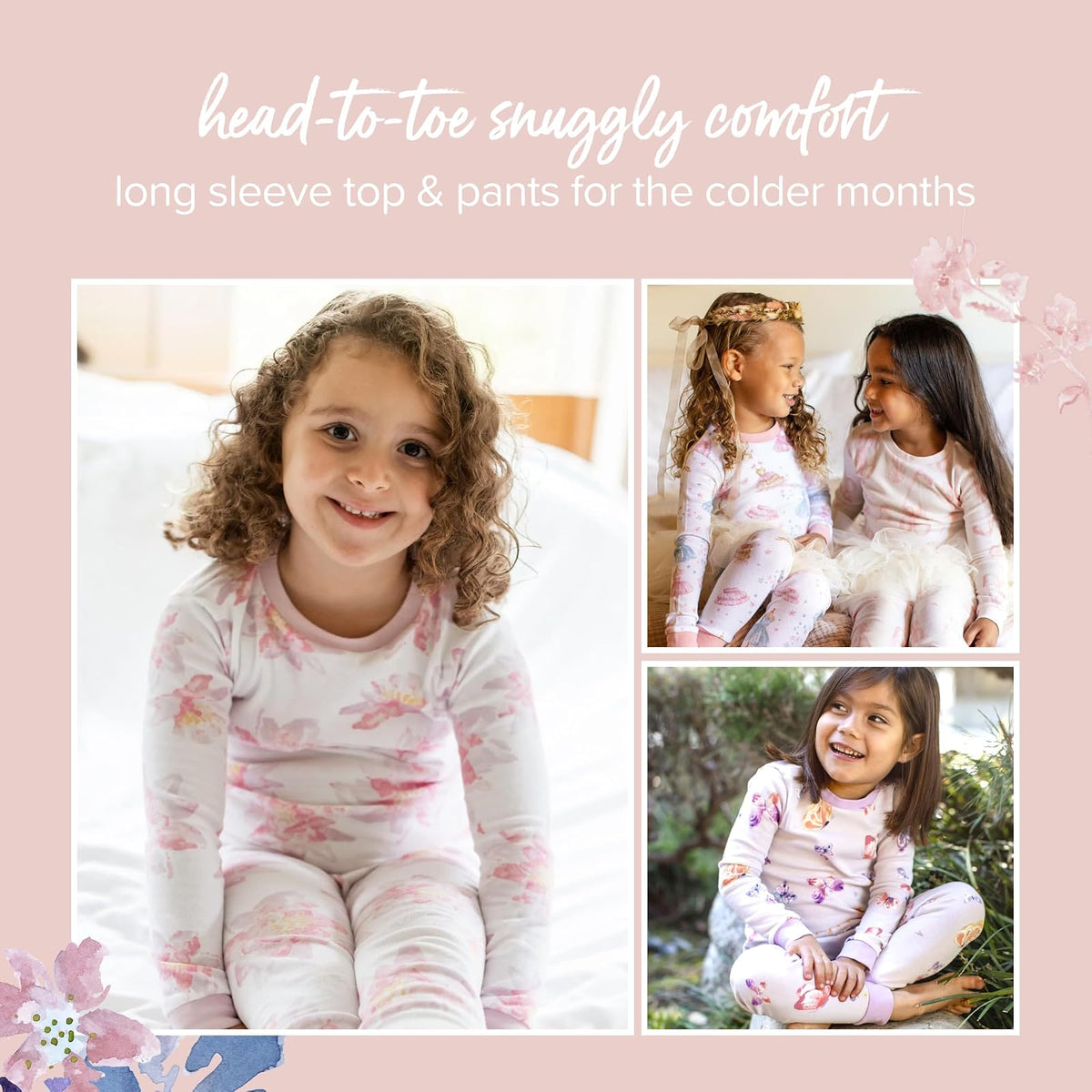 Burt's Bees Baby Pajamas, tee and Pant 2-Piece PJ Set, 100% Organic Cotton Juego de Pijama Niñas