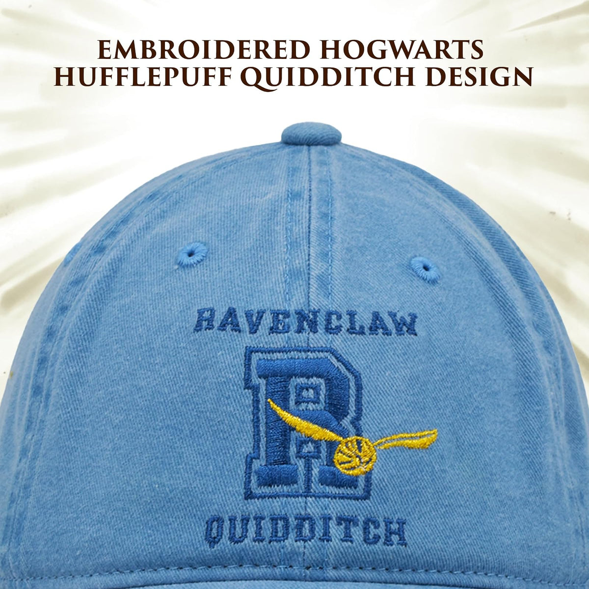 Harry Potter Harry Potter Dad Hat, Quidditch Women's Adjustable Cotton Baseball Cap with Curved Brim Gorra de béisbol Unisex Adulto