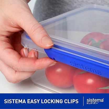 Sistema Klip It colección Rectángulo contenedor de almacenamiento de alimentos, 33.8 oz/4.2 tazas, Transparente, 232 Ounce, 1