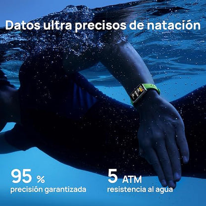 HUAWEI Band 10 Smartwatch, Monitoreo deportivo con IA, Monitoreo de sueño avanzado, Asistente de bienestar emocional, Carga rápida, Compatible con iOS y Android, Negro Polimero