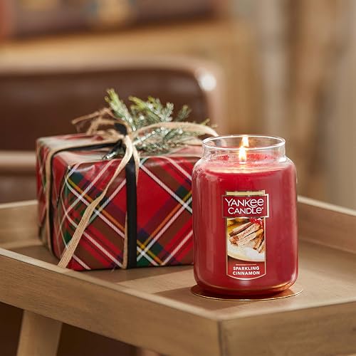 Yankee Candle Vela en Tarro Grande, Canela, Candelas, Sparkling Cinnamon, Large Jar Candle, 1