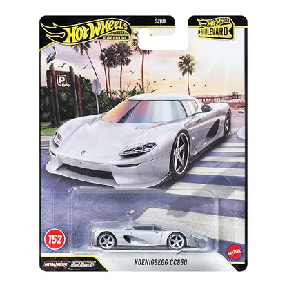 Hot Wheels Premium Boulevard, Vehículo Koenigsegg CC850, Hipercar Sueco, Colección, Escala 1:64, para Niños De 3 Años en adelante