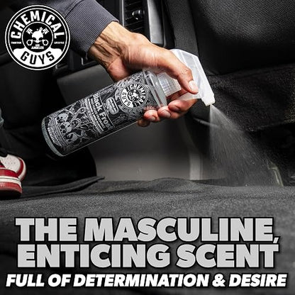 Chemical Guys Black Frost Ambientador y Eliminador de Olores, (ideal para automóviles, camiones, todoterrenos, caravanas, casa, oficina, dormitorio y más) 473 ml