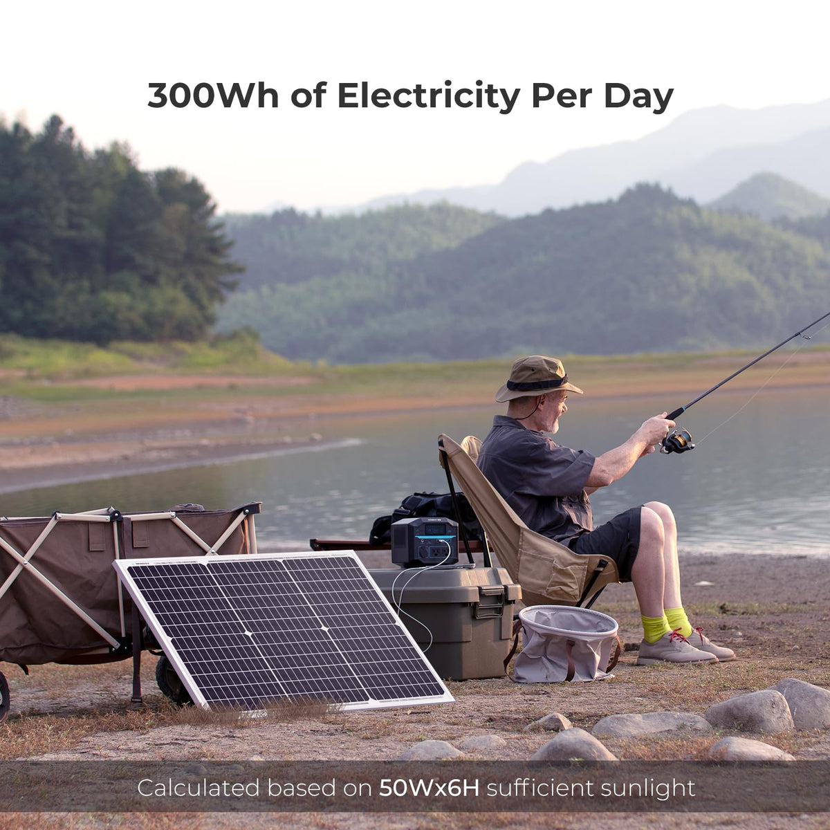 Renogy Panel solar monocristalino de 50 W y 12 V (diseño compacto) | Panel solar de 50 W para sistemas de batería de 12 V, ideal para RV Marine Rooftop Farm Trailer Cabin Home Off-Grid Systems