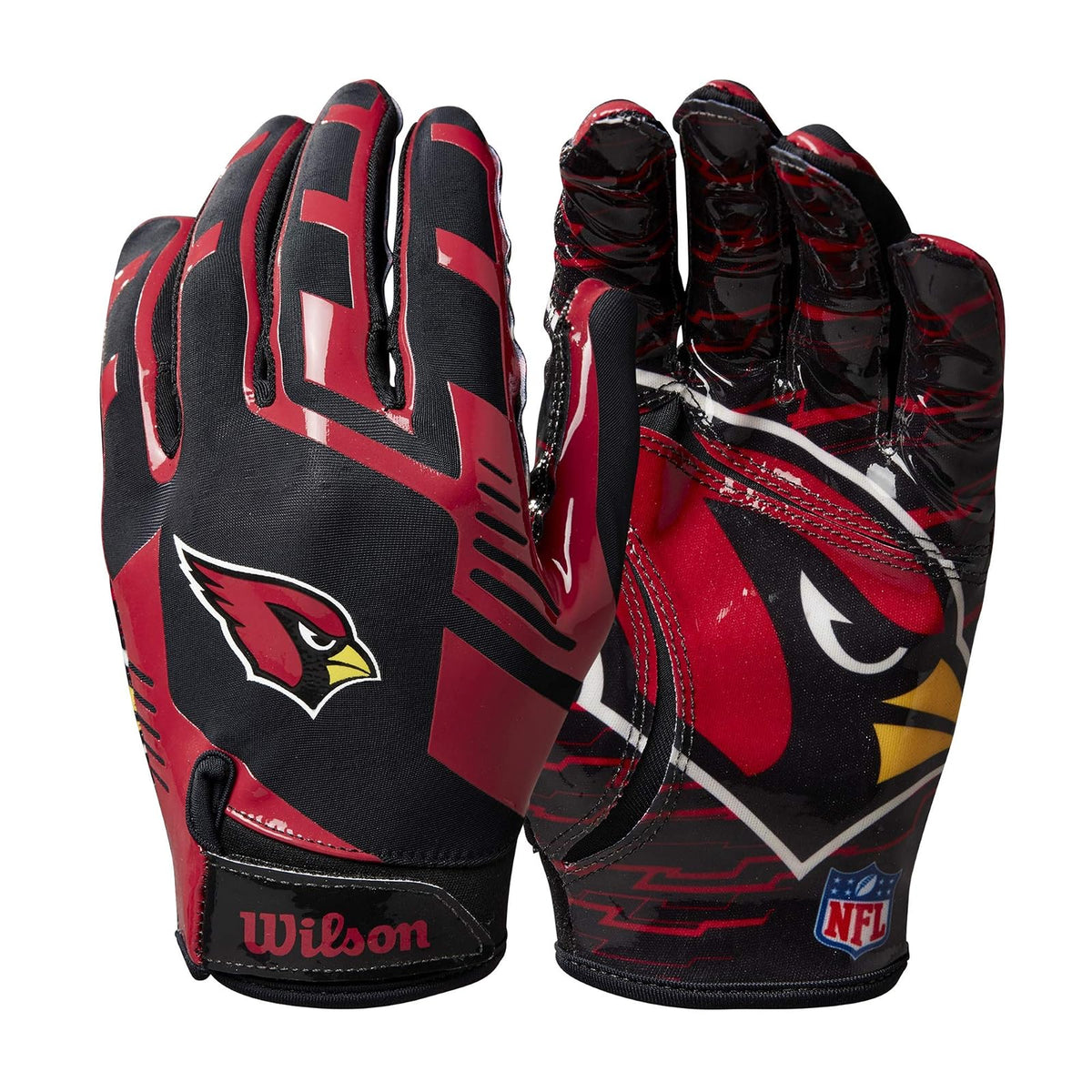 Wilson NFL Guantes Receptores de Fútbol Americano - Cardenales de Arizona - Adulto