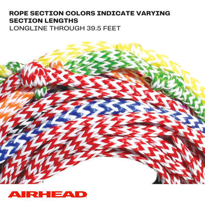 Airhead Water Ski Rope with Diamond Grip Handle, 8 Section (75')
