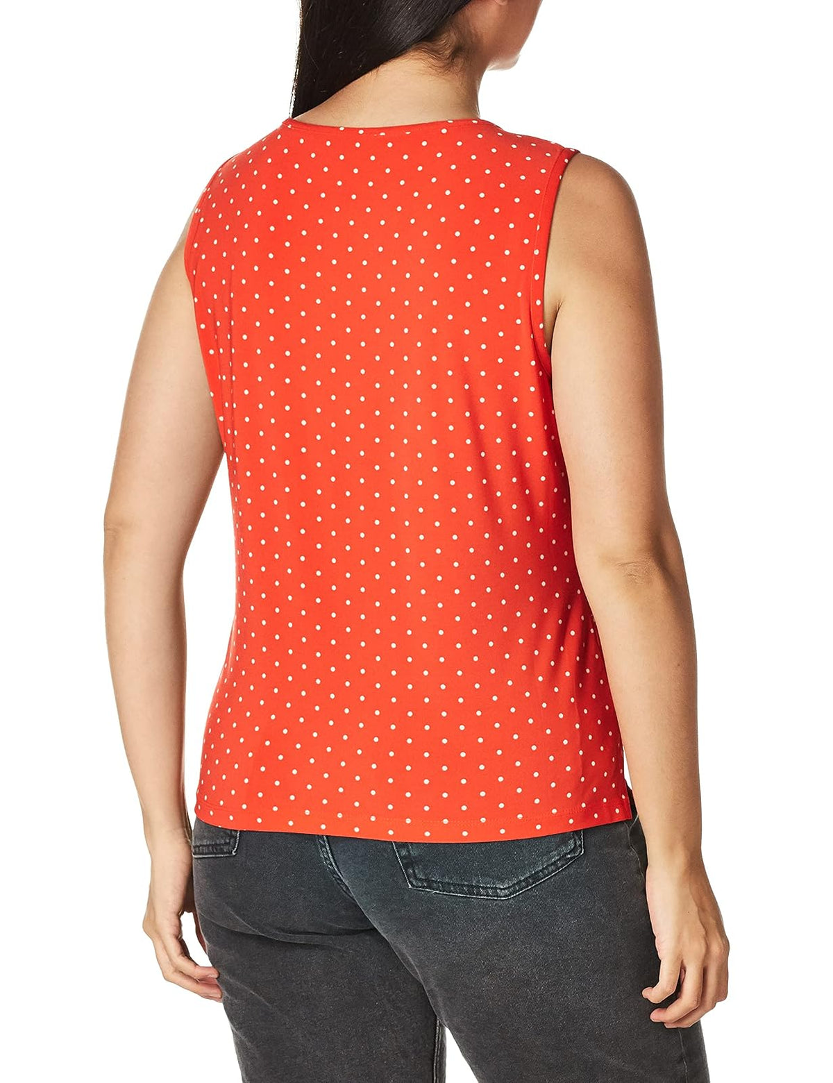 Anne Klein Camiseta sin Mangas Cuello Redondo Blusas para Mujer