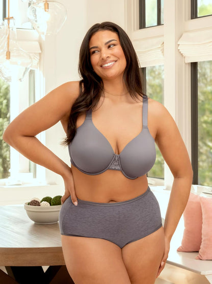 Vanity Fair Full Figure Beauty Back Smoothing Bra (36c-42h) Sujetador Moldeado para Mujer
