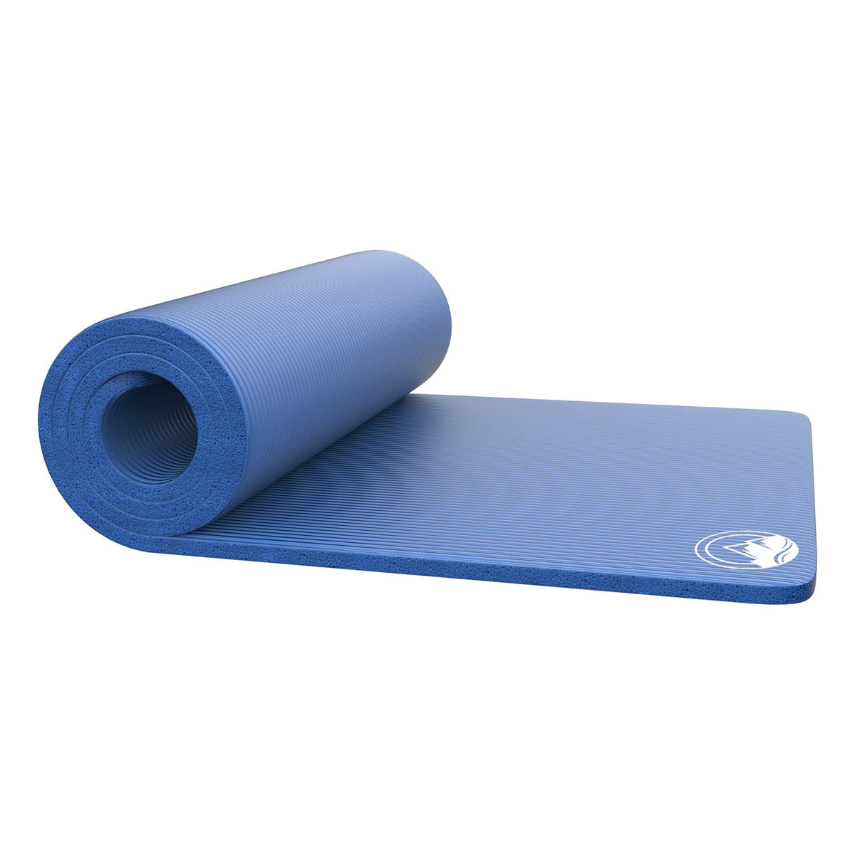 Wakeman Outdoors - Almohadilla de Dormir de Espuma para Acampar, Gruesa, Impermeable, con Correas de Transporte para cunas, Tiendas de campaña o Fiestas de Pijamas - Azul