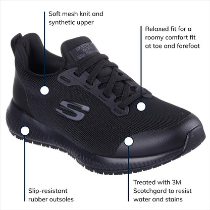 Skechers for Work Squad SR Zapatos de Servicio de Alimentos para Mujer