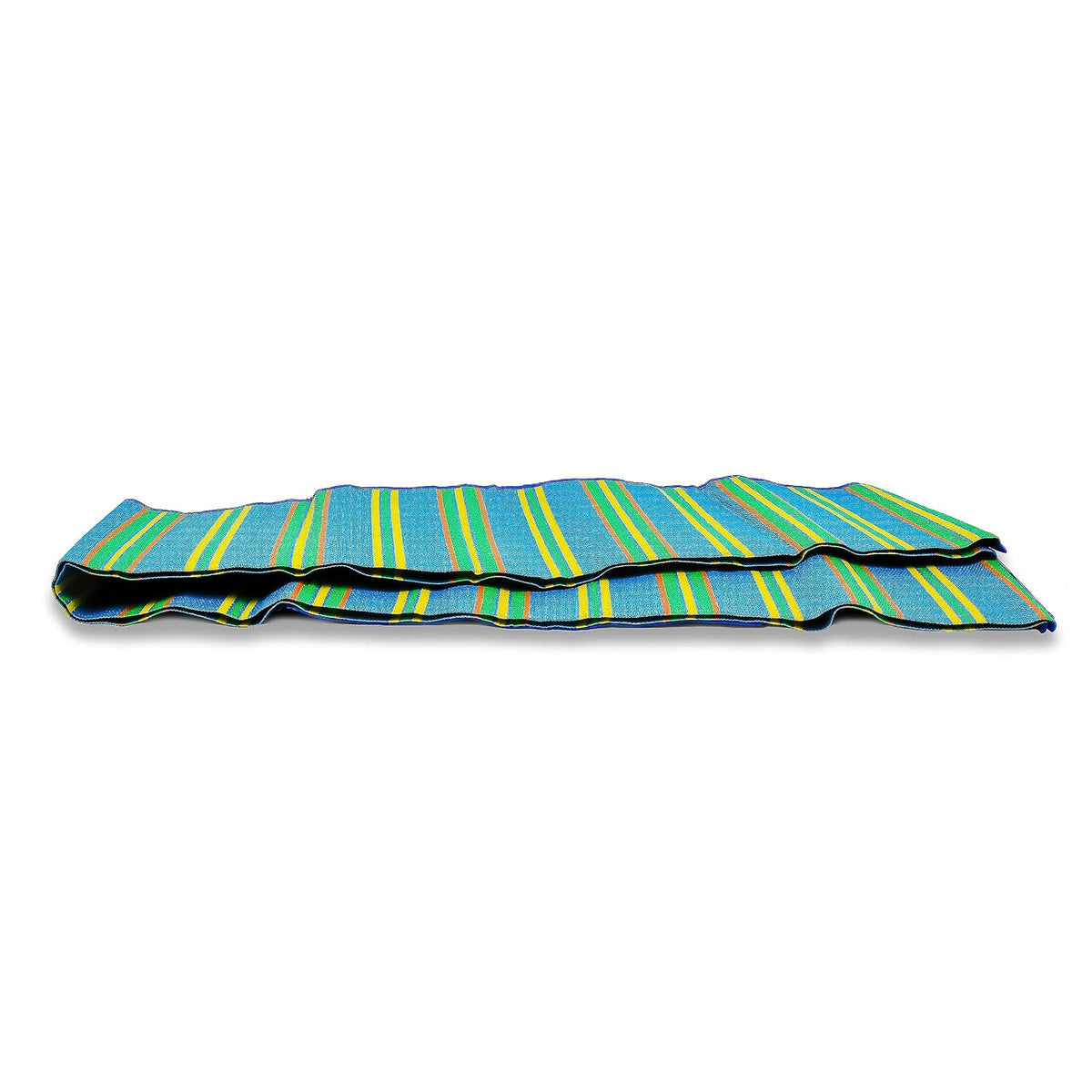 Camco - Tapete con Correa, diseño de Rayas, Azul y Verde, 72" x 108"