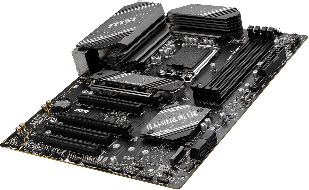 MSI B760 Gaming Plus - Placa Base WiFi para Juegos (soporta procesadores Intel de 12ª/13ª generación, LGA 1700, DDR5, PCIe 4.0, M.2, LAN de 2.5 Gbps, USB 3.2 Gen2, Wi-Fi 6E, ATX)