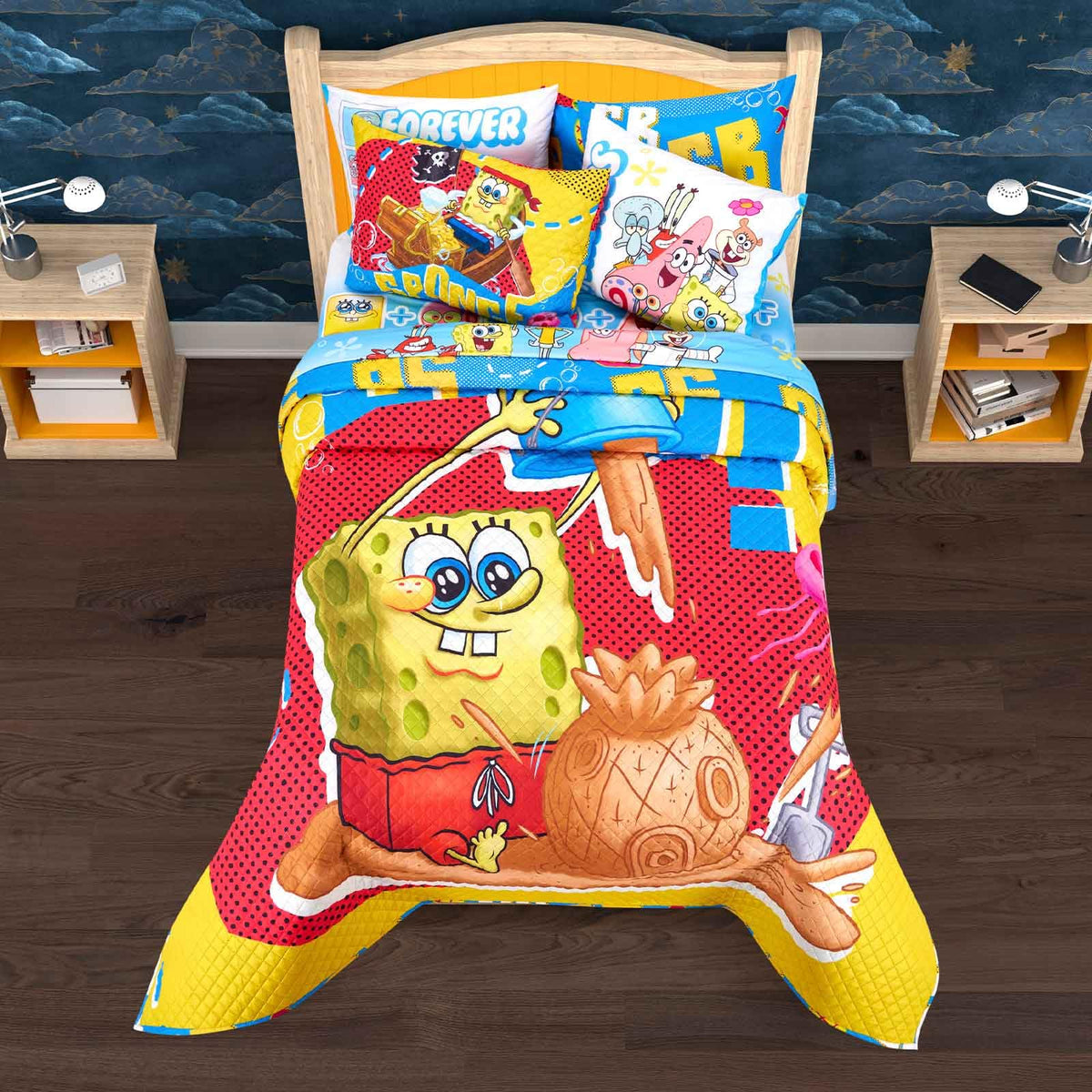 PROVIDENCIA Edrecolcha Matrimonial Bob Esponja Playing