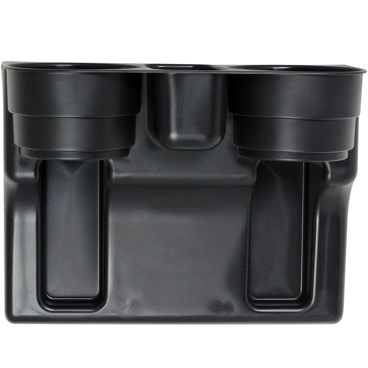Custom Accessories 91125 Soporte de Cuña para Asiento Negro | Construcción de plástico duradero, se adapta a latas y botellas de tamaño regular, fácil instalación de asiento y consola