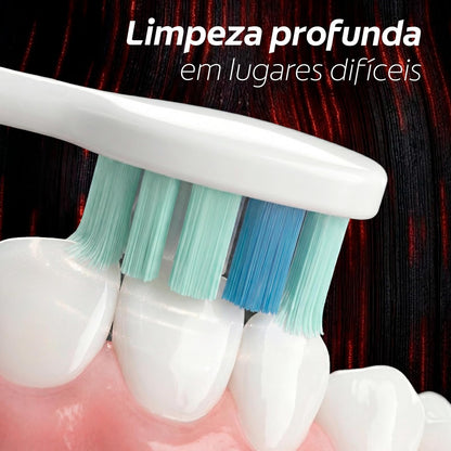 Philips Colgate Repuesto Cepillo Eléctrico SonricPro 2 piezas | Remueve 7 veces Más Placa que un Cepillo Manual, Cerdas Suaves de Alta Calidad, Llega a Lugares Difíciles de Alcanzar