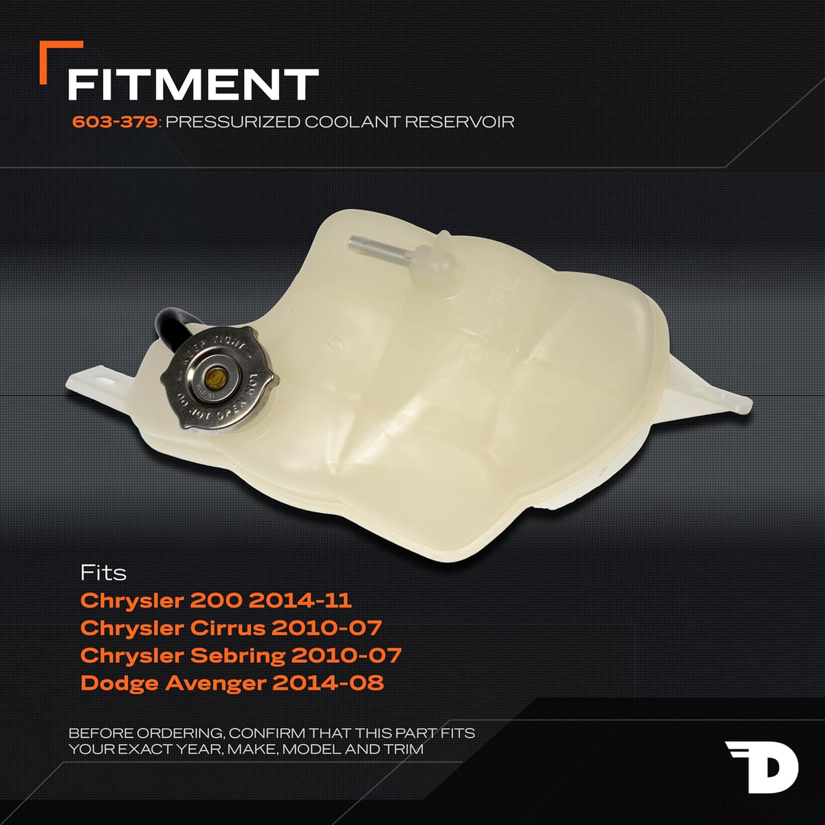 Dorman 603-379 Depósito de Refrigerante para Motor