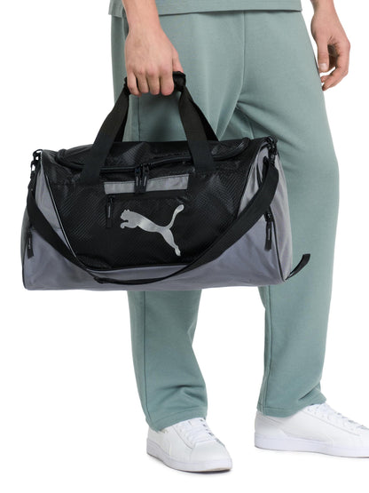 PUMA Bolsa de entrenamiento para adultos, negro/gris, Einheitsgröße, Evercat Contender - Bolsa de lona