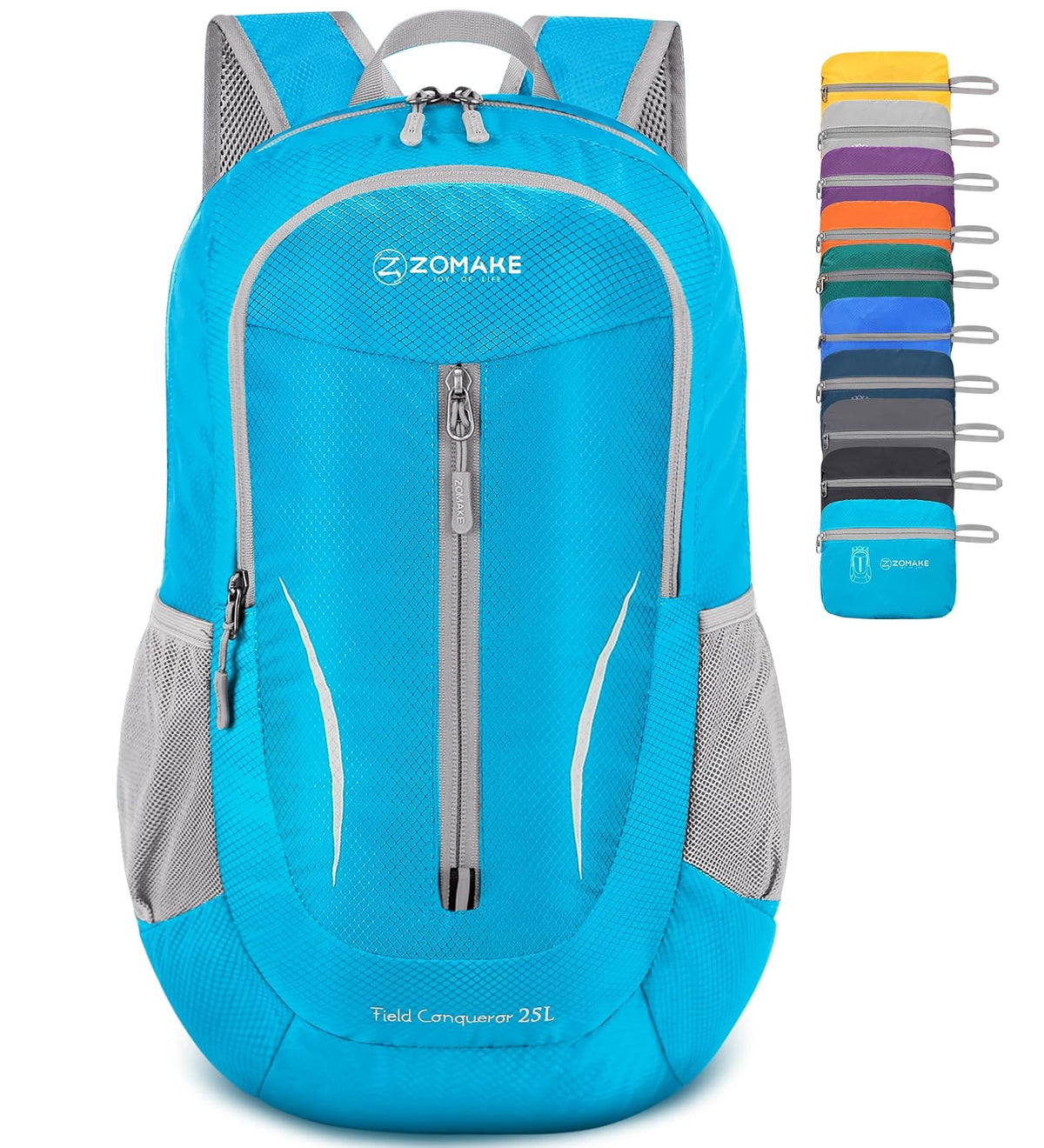 ZOMAKE Ultra Lightweight Packable Backpack 25L, Foldable Hiking Backpacks Water Resistant Small Folding Daypack for Travel