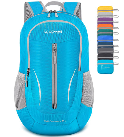 ZOMAKE Ultra Lightweight Packable Backpack 25L, Foldable Hiking Backpacks Water Resistant Small Folding Daypack for Travel