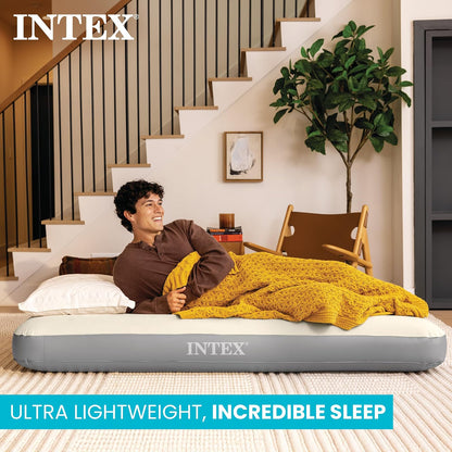 Intex Dura-Beam Colchón Individual Inflable, Serie estándar, Simple y Alta