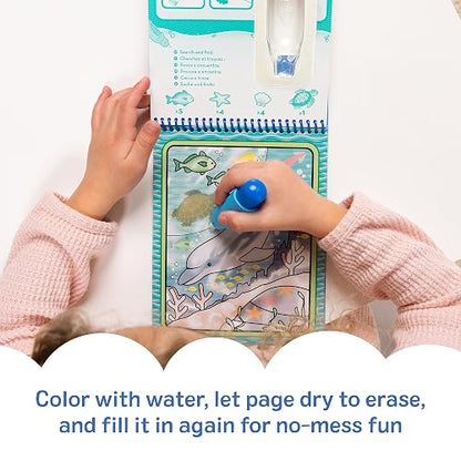 Melissa & Doug Bloc Revelador Para Colorear Con Agua - Mundo Submarino
