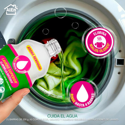 PINOL Jabón liquido potencializador de detergente para ropa blanca y de color 5.1 L.