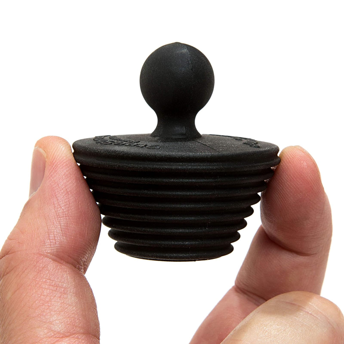 StopShroom - Juego de 2 Tapones universales para desagües de Lavabo de Tina y baño, Enchufe Negro, 2 Unidades