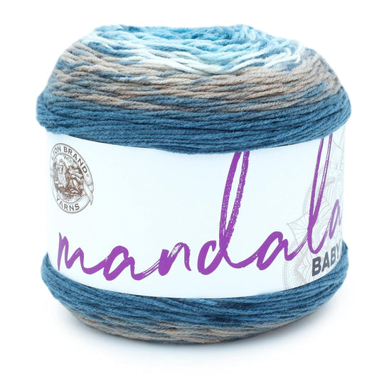 Lion Brand Yarn (1 madeja) Mandala Baby Yarn, Wishing Well, 1770 pies (paquete de 1)