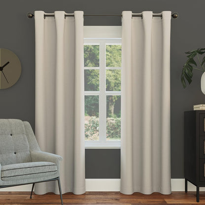 Sun Zero Easton - Cortina Opaca con Ojales, Panel Individual - Perla - 101.6An x 213.4Al cm (1 Paneles)