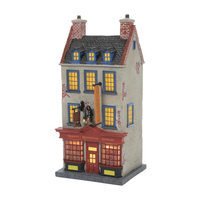 Department 56 Harry Potter Village Quality Quidditch Supplies Lit Building, 8.58 Pulgadas, Multicolor