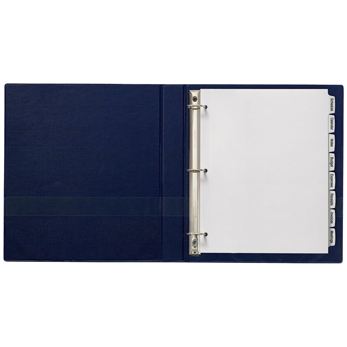 Avery - Separadores de etiquetas blancas imprimibles con pestañas grandes para carpetas de 3 anillos, 8 pestañas por juego, blanco, ideal para suministros de oficina, suministros escolares