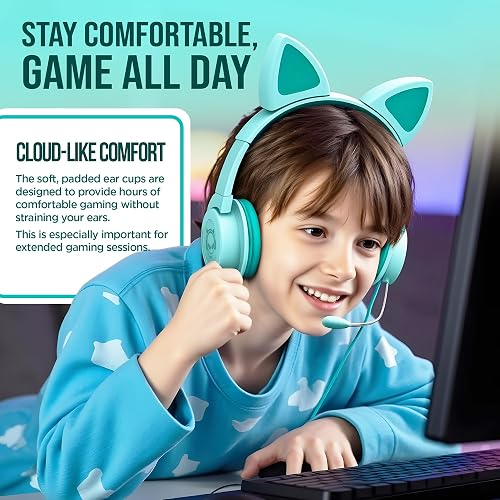 HyperGear Kombat Kitty Gaming Headset Green
