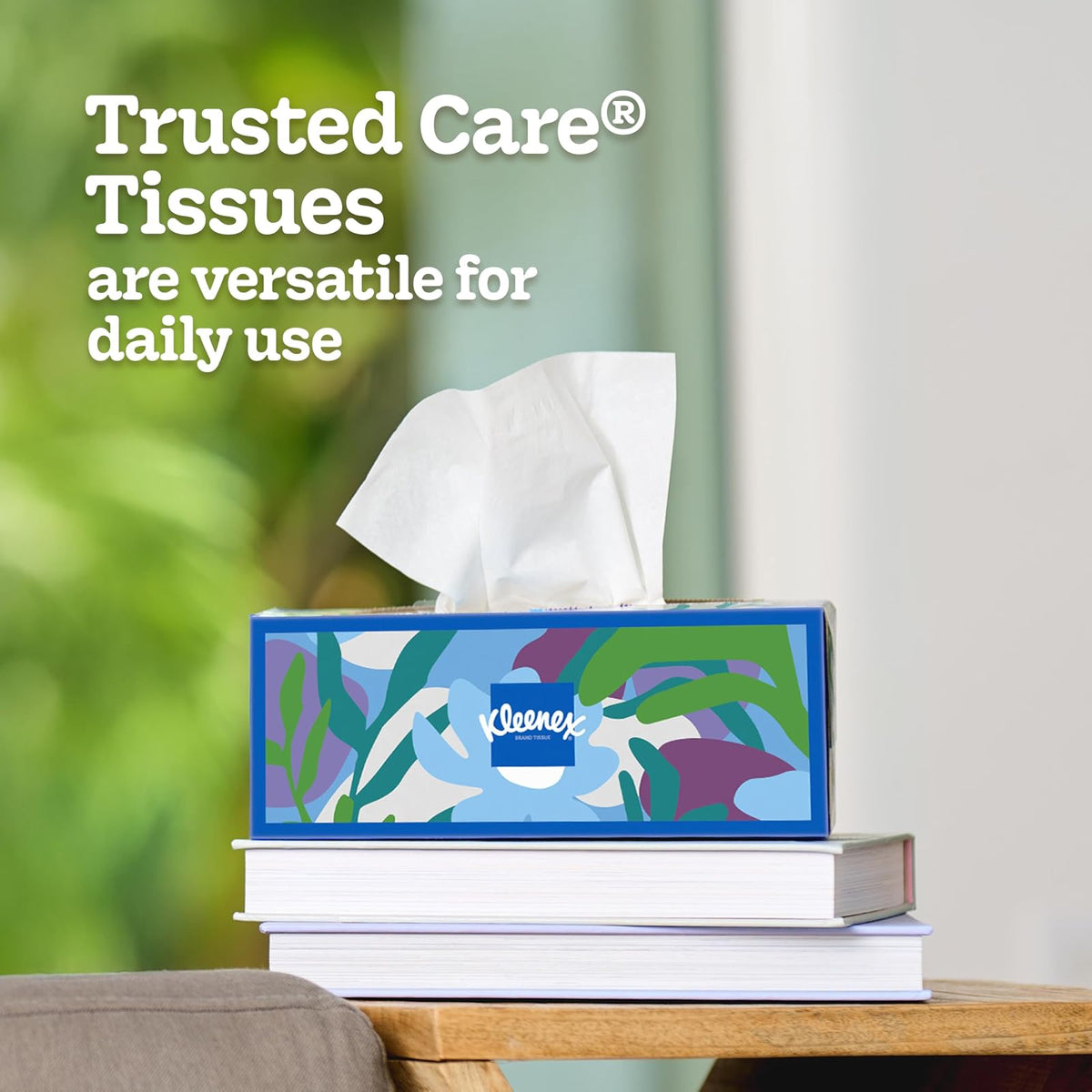 Kleenex Trusted Care - Pañuelos faciales, caja rectangular
