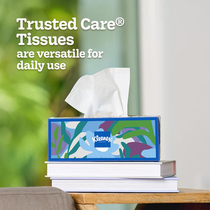 Kleenex Trusted Care - Pañuelos faciales, caja rectangular
