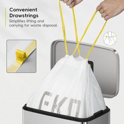 EKO Bolsas de Basura extrafuertes con cordón Tamaño F. 40-60 Litros. 110 unidades