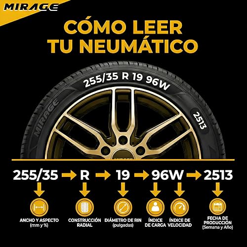 Mirage Llanta Radial MR-166 185/60R15 84H | Llantas nuevas rin 15 para auto medida 185/60 R15
