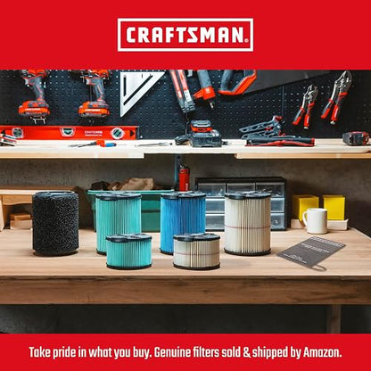 CRAFTSMAN CMXZVBE38751 Filtro de repuesto para aspiradoras de tienda de 5 a 20 galones