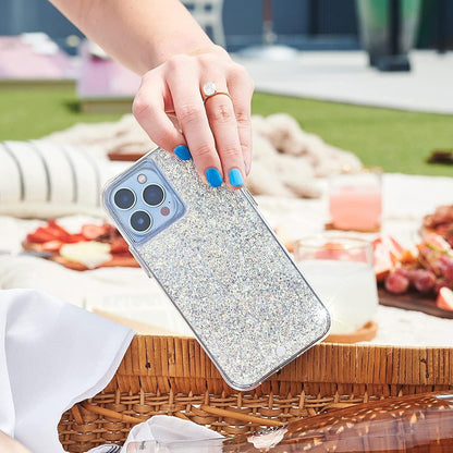 Case-Mate - Twinkle - Funda para iPhone 13 Pro MAX - Elementos Reflectantes de lámina - Protección contra caídas de 10 pies - 6.7 Pulgadas - Stardust