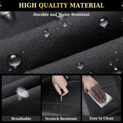 Coverado Fundas de asiento de automóvil para banco trasero, impermeable, para asiento trasero Oxford para protector de asiento de automóvil para niños y perros, compatible con Ford F150 y 2017-2025, Ford F250