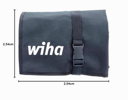 Wiha 32986 - Juego de alicates industriales aislados en bolsa enrollable, 11 piezas