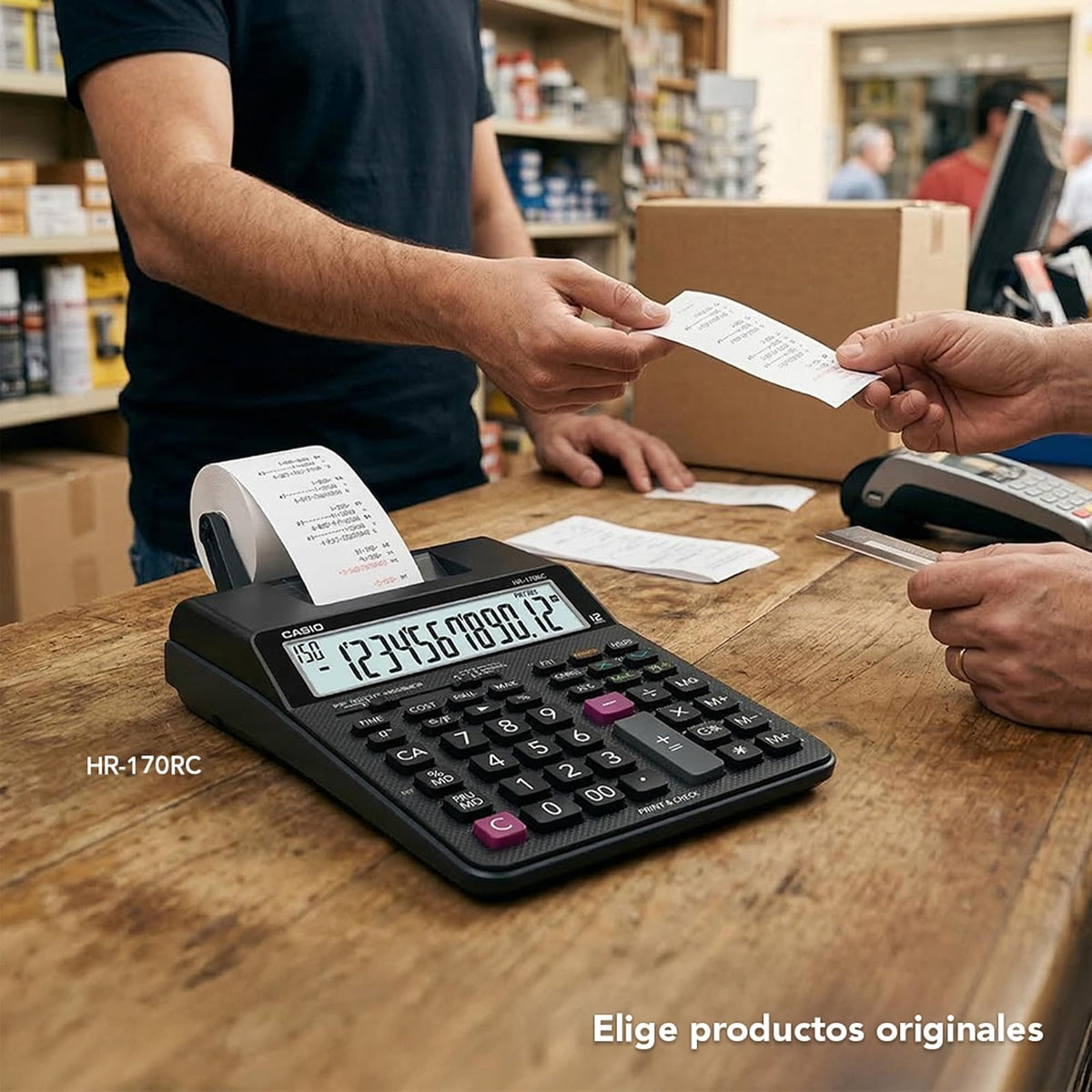 Casio Calculadora con Impresora HR-170RC