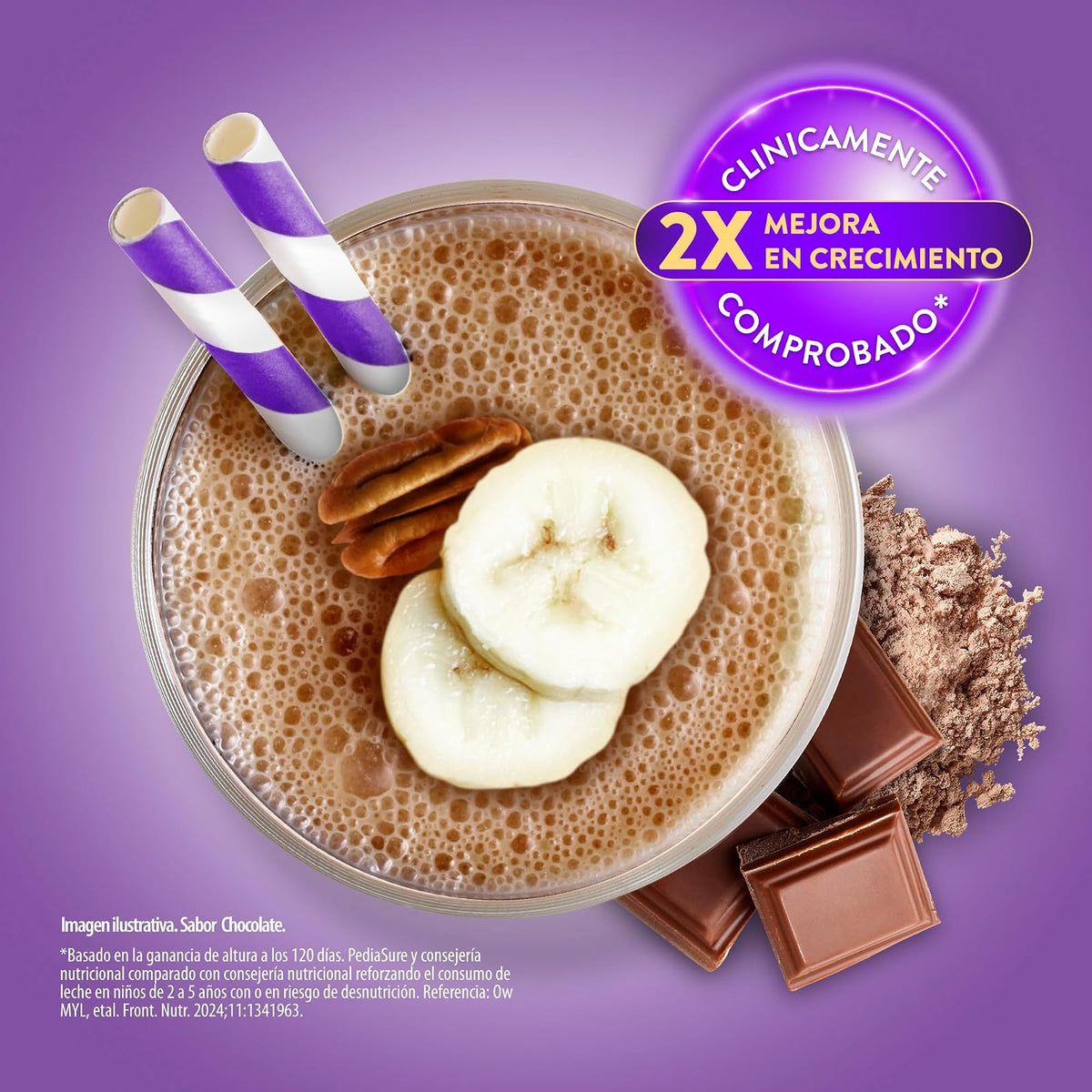 PediaSure Chocolate- Alimentación Especializada Polvo 1600 g | Formula especializada para niños de 1 a 10 años con 5 grupos de nutrientes clave que apoya el crecimiento de los huesos.