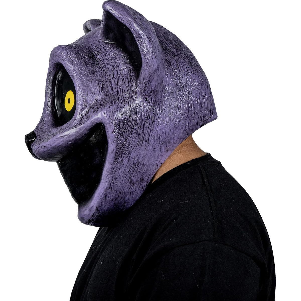 REV Máscara Completa de Látex Catnap, Máscara de Gato Espeluznante Talla Mediana para Disfraz de Halloween, Cosplay y Fiestas Tenebrosas