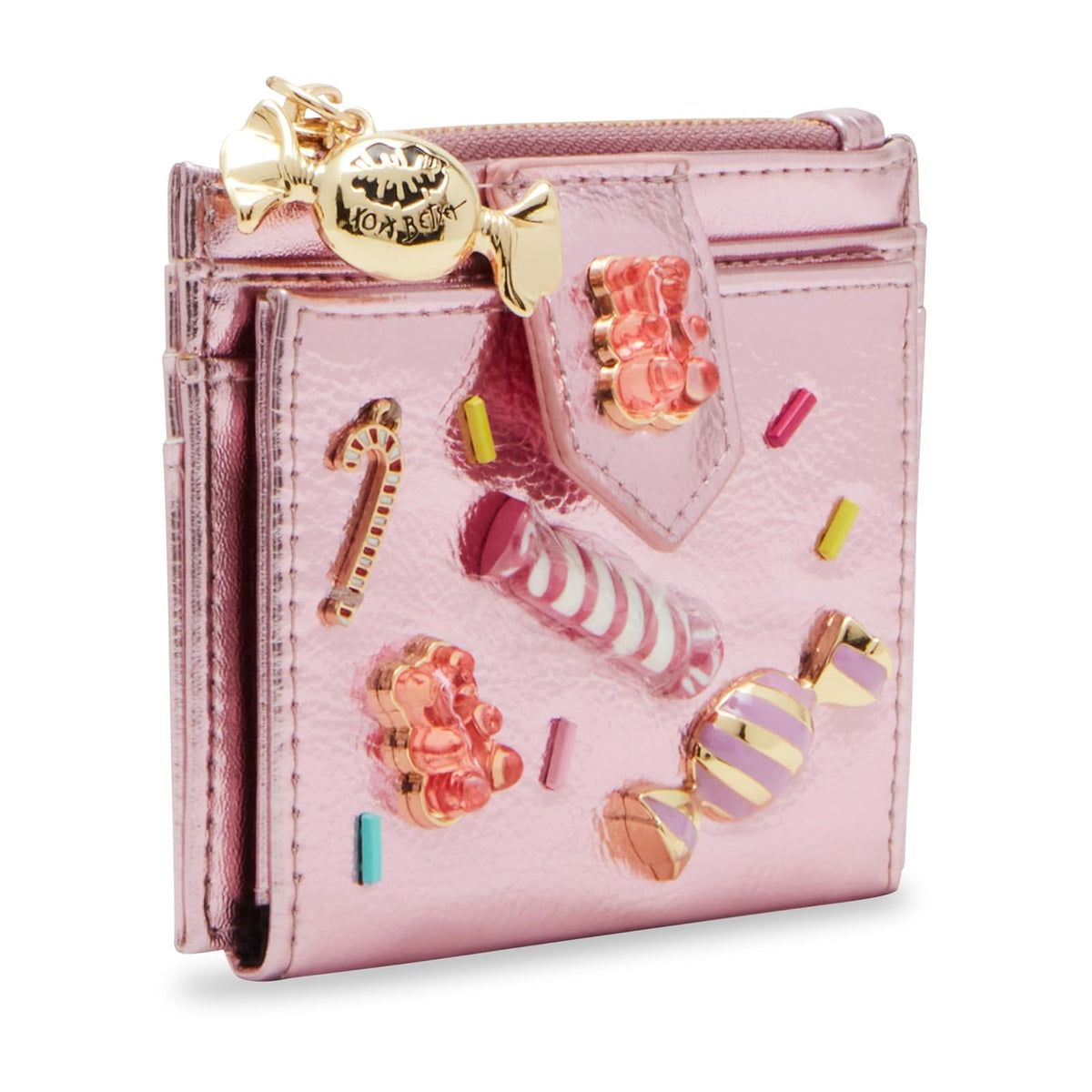 Betsey Johnson Candy Bifold Wallet para mujer, Rosado, Talla unica