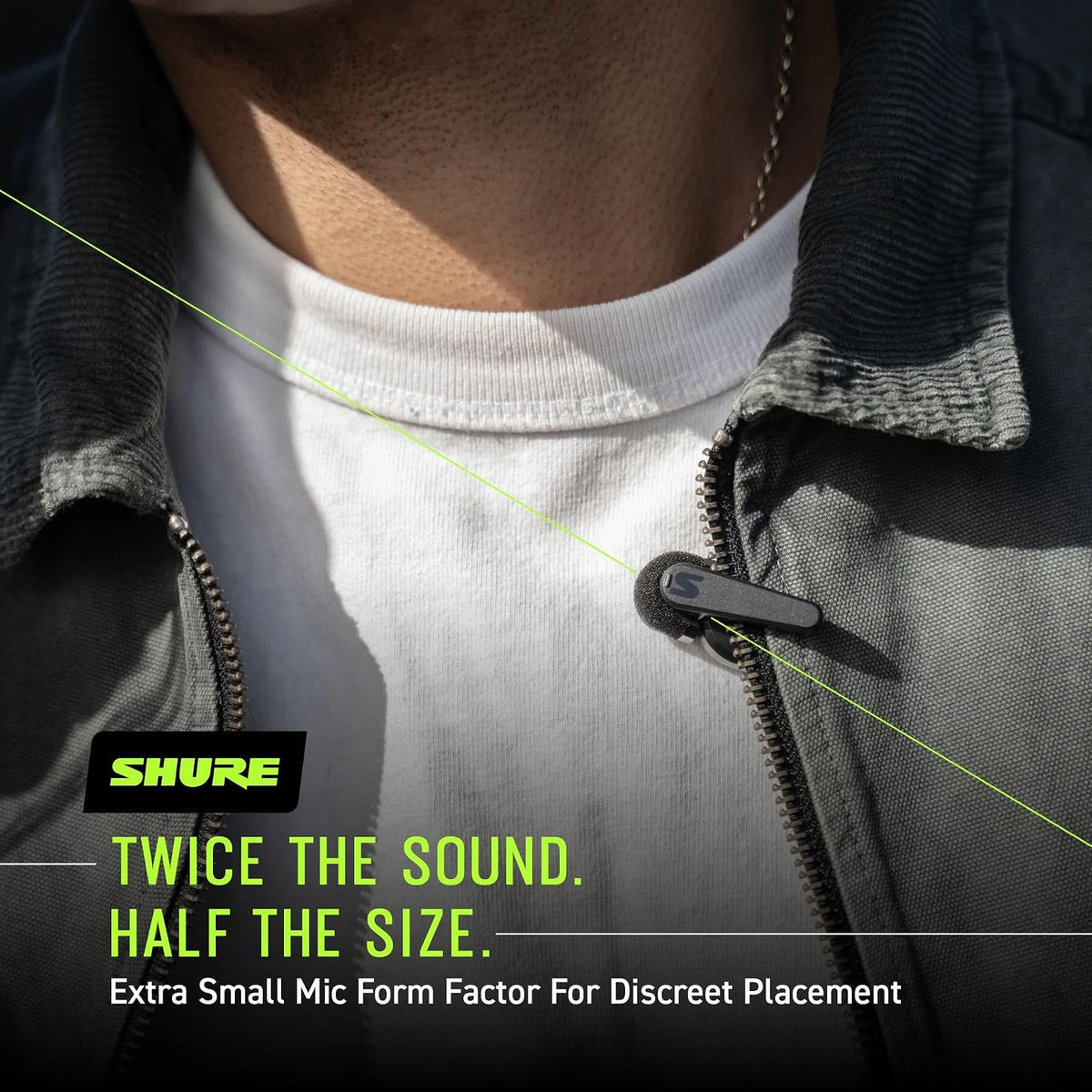 Shure MoveMic One - Micrófono inalámbrico Bluetooth, Miniatura, para Creadores de Contenido, Compatible con Dispositivos iPhone & Android