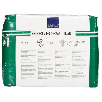 Abena Abri-Form Comfort Brief Diapers L4, Large, 12 Count