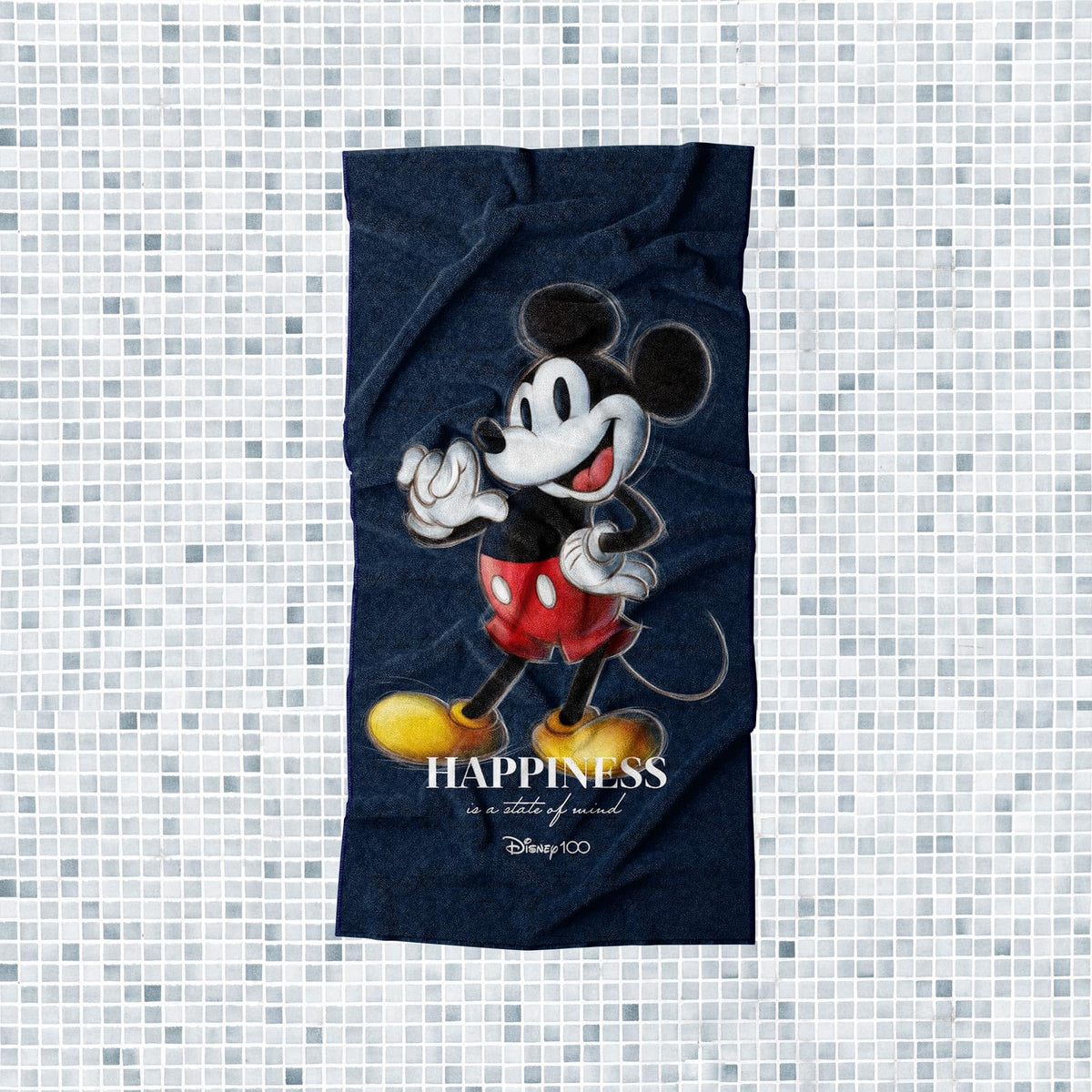 Toalla Premium para Baño 75x147 Cm Mickey Disney 100